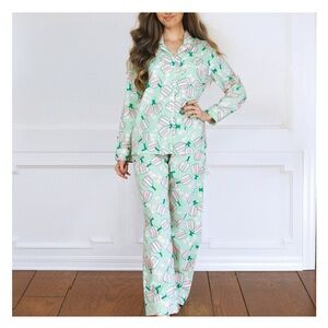 8 Oak Lane Women’s Large Pickleball Pajama Set 100% Cotton